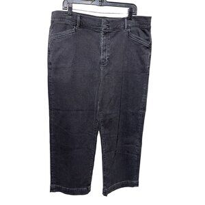 Ann Taylor Black Ankle Cropped Jeans